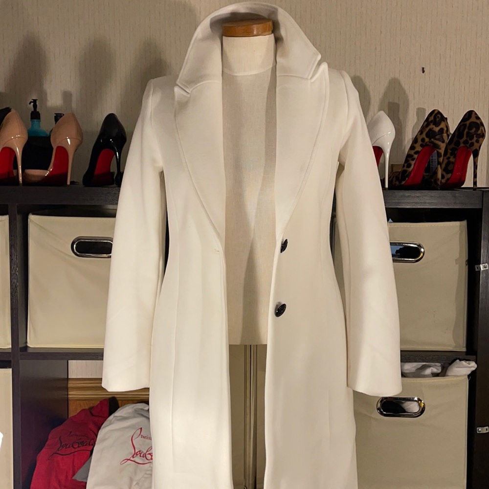 White House Black Market White Coat